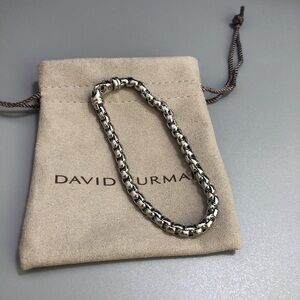 DY Bel Aire Box Chain Bracelet Sterling Silver, 3.6mm, 21cm